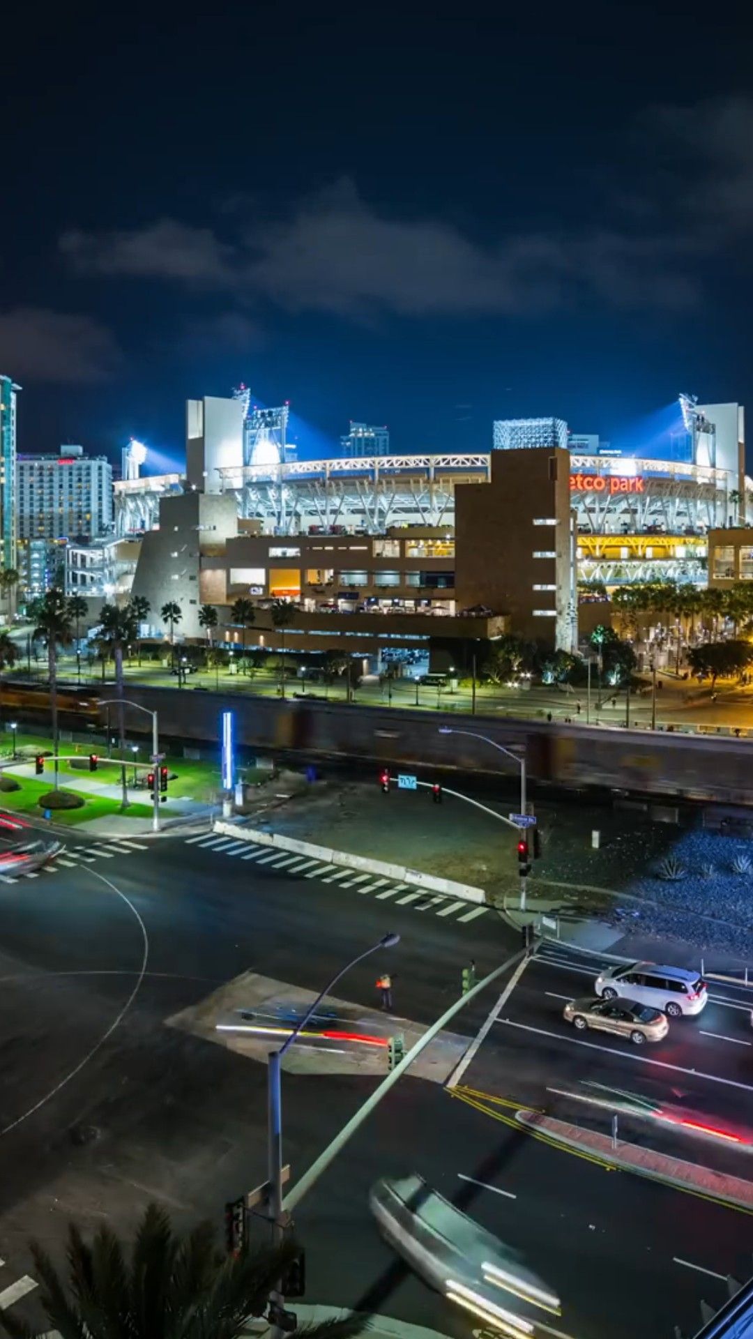 San Diego waterfront at blue hour
